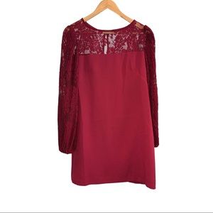 White House Black Market Burgundy Dress.